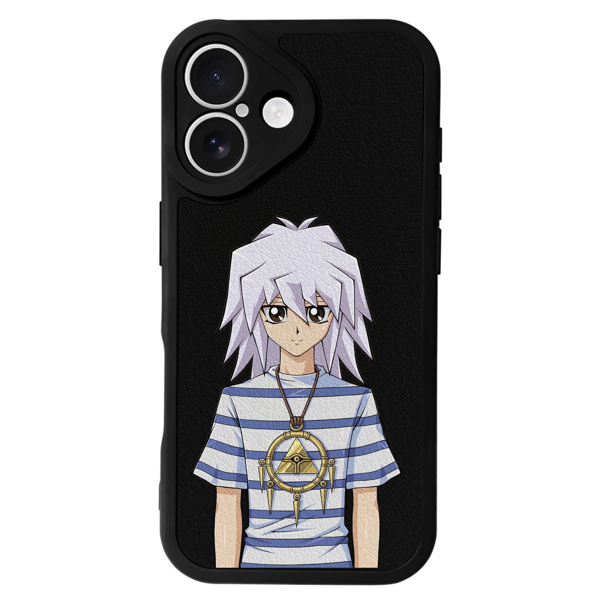 （画像用） 遊☆戯☆王 Yu-Gi-Oh! 【iPhone 16シリーズ対応】シリコンスマホケース（レザー調） 材質：シリコン